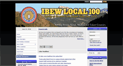 Desktop Screenshot of ibew100.org