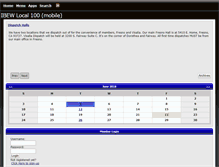 Tablet Screenshot of ibew100.org